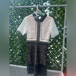 Black and White lace dress